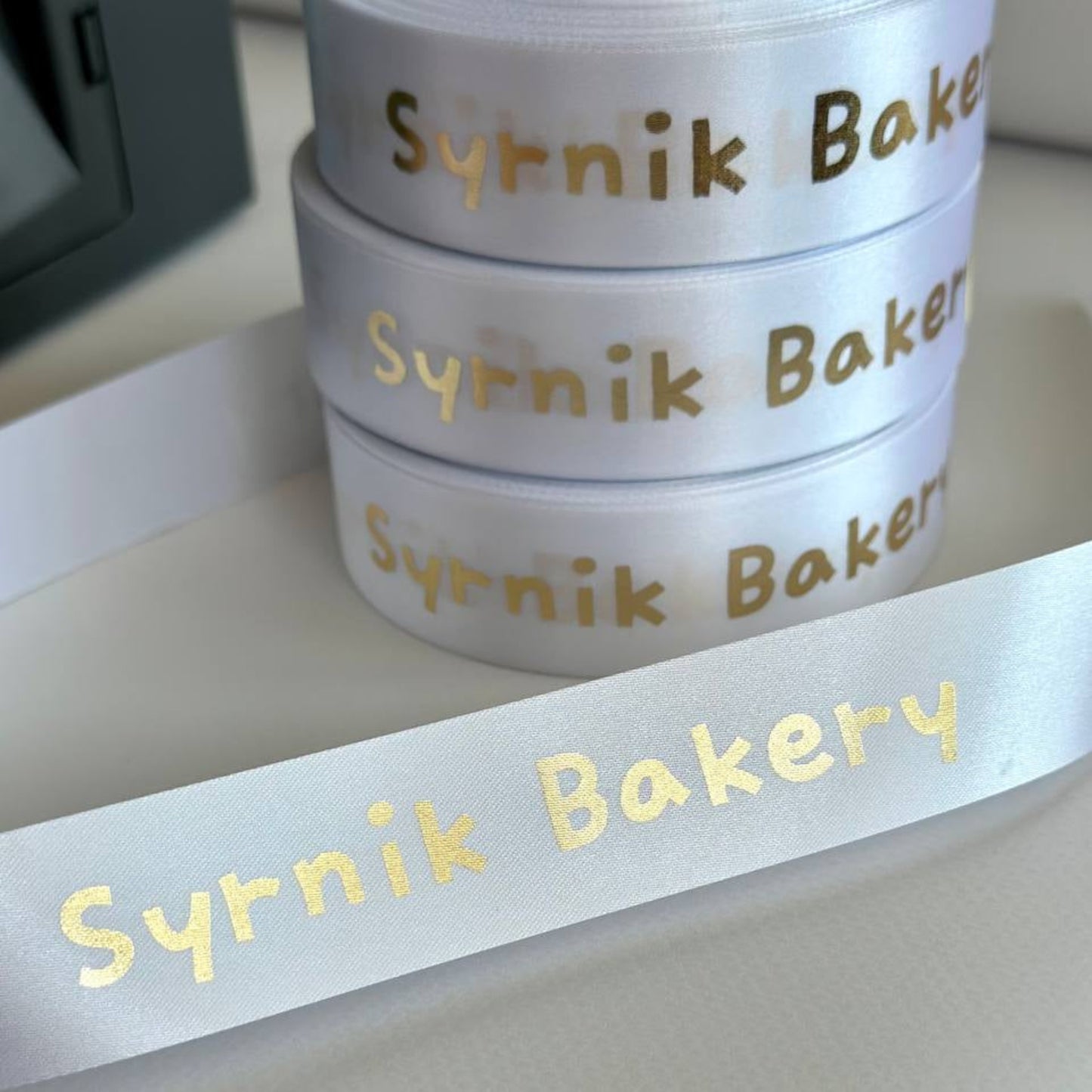 Custom printed Satin Ribbon, 50 meters