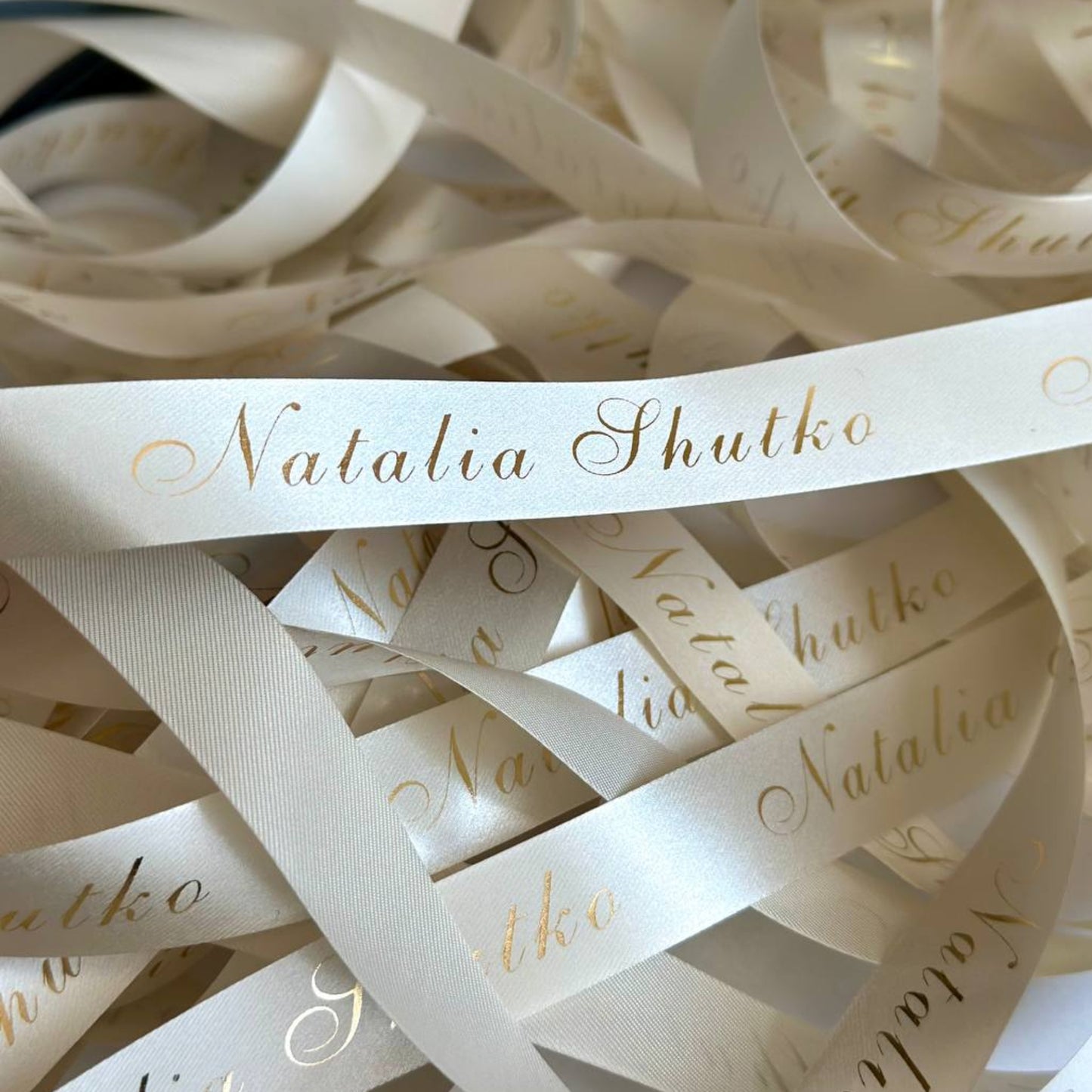 Custom printed Satin Ribbon, 50 meters