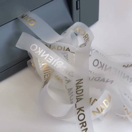 Custom printed Silicone Ribbon, 50 meters