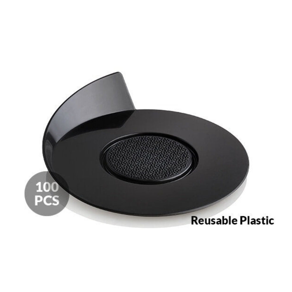 Silikomart black round mini cake tray ø86 mm, set 100