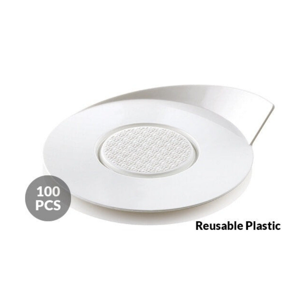 Silikomart white round mini cake tray ø86 mm, set 100