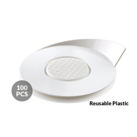 Silikomart white round mini cake tray ø86 mm, set 100