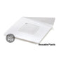 Silikomart white square mini cake tray 83x83 mm, set 100