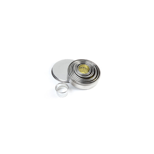 Fluted Round Dough Cutter Set 9 pcs, STP52B
