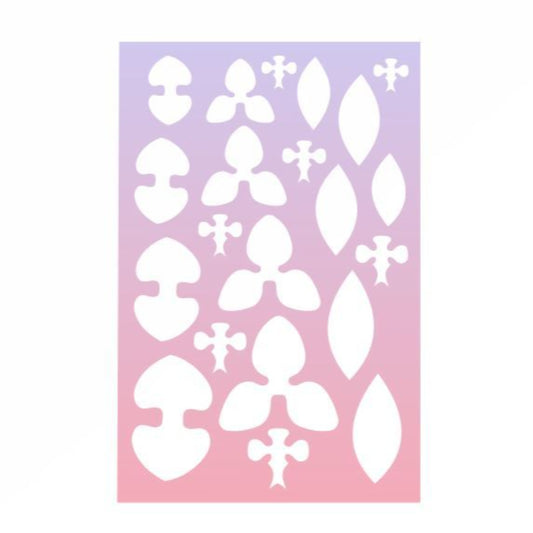 Silicone Pattern for decoration "Orchid flowers" CM1816