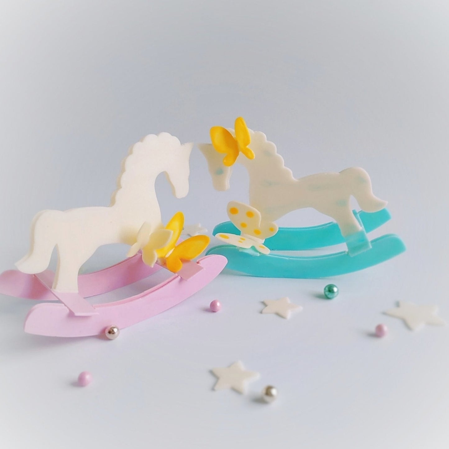 Silicone Pattern for decoration "Rocking Horse" CM2068