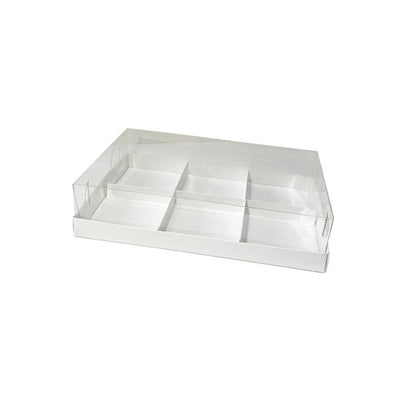 Transparent box for 6 mini cakes, CB26177MC