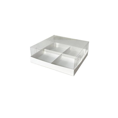 Transparent box for 4 mini cakes, CB17177MC