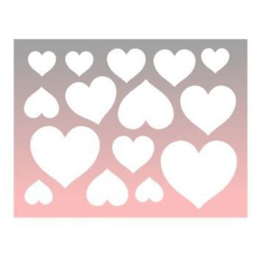 Silicone Pattern for decoration "Hearts" CM2066