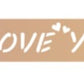 Chocolate Pattern  "I LOVE YOU" CM1518